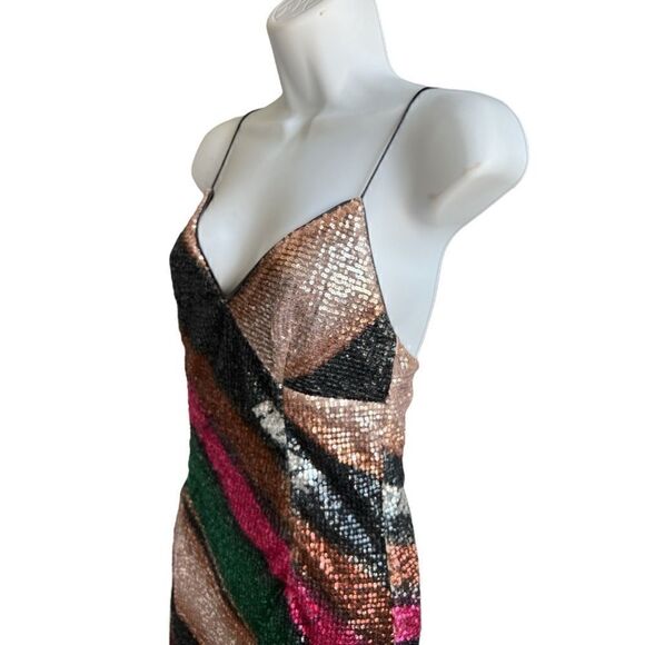 ROTATE BIRGER CHRISTENSEN Anastacia Sequined Mini Dress Size 2 US. - Picture 2 of 10